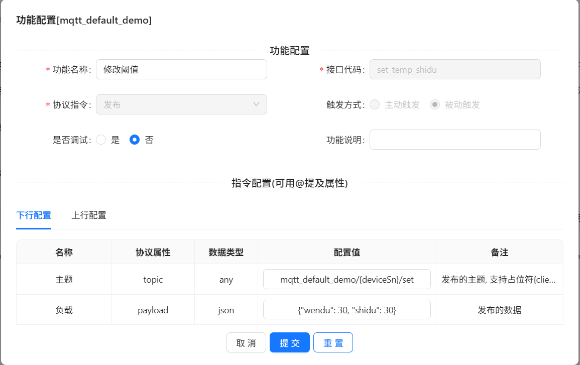mqtt协议功能模型